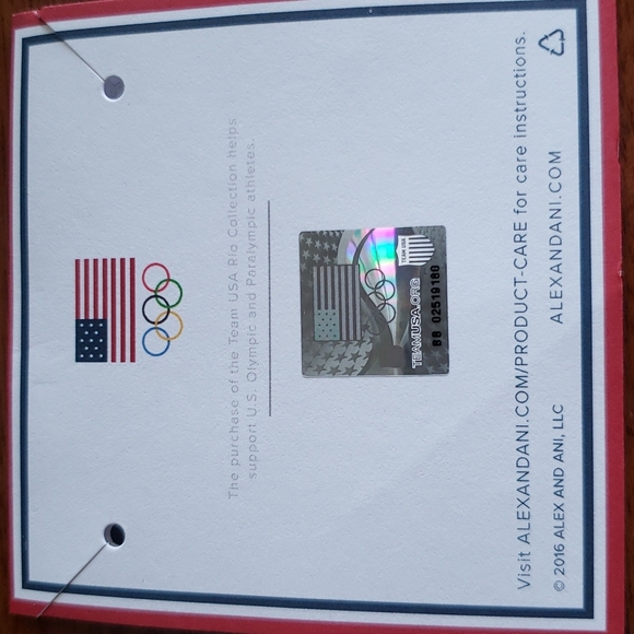 New Olympic Soccer ALEX and ANI Team USA made America 🇺🇸 charm Bracelet Bangle - Picture 9 of 9